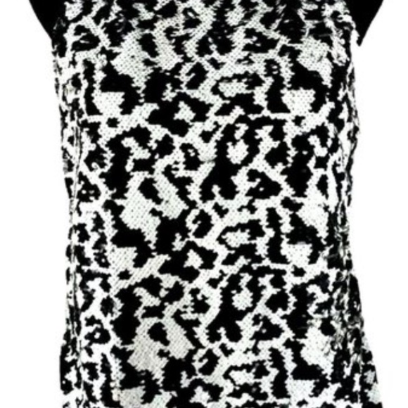 INC Black Animal Print Sequin Halter Top - Picture 11 of 11
